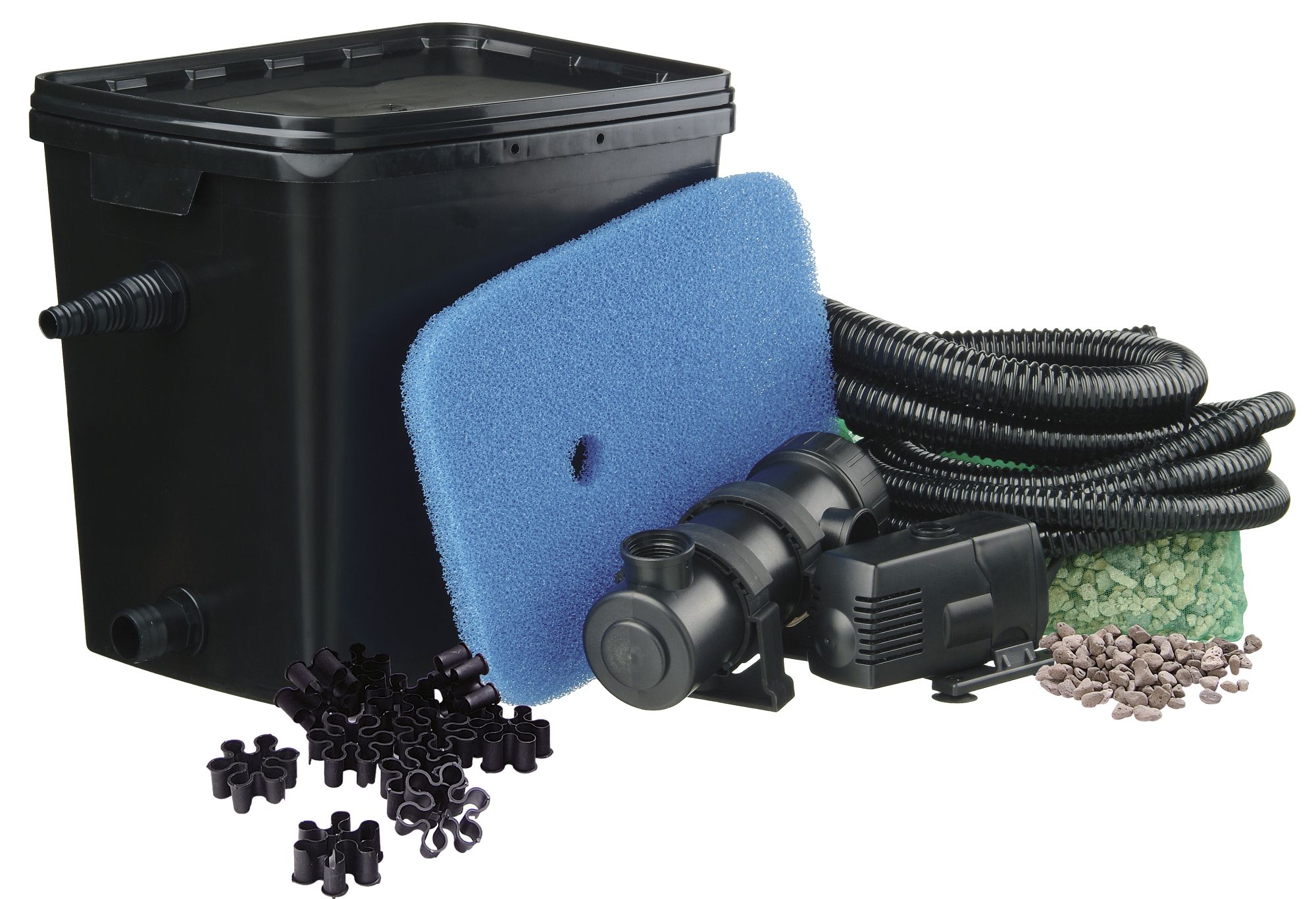 SET FiltraPure:  Filtro Biológico + Accesorios - Modelo 4.000 plus