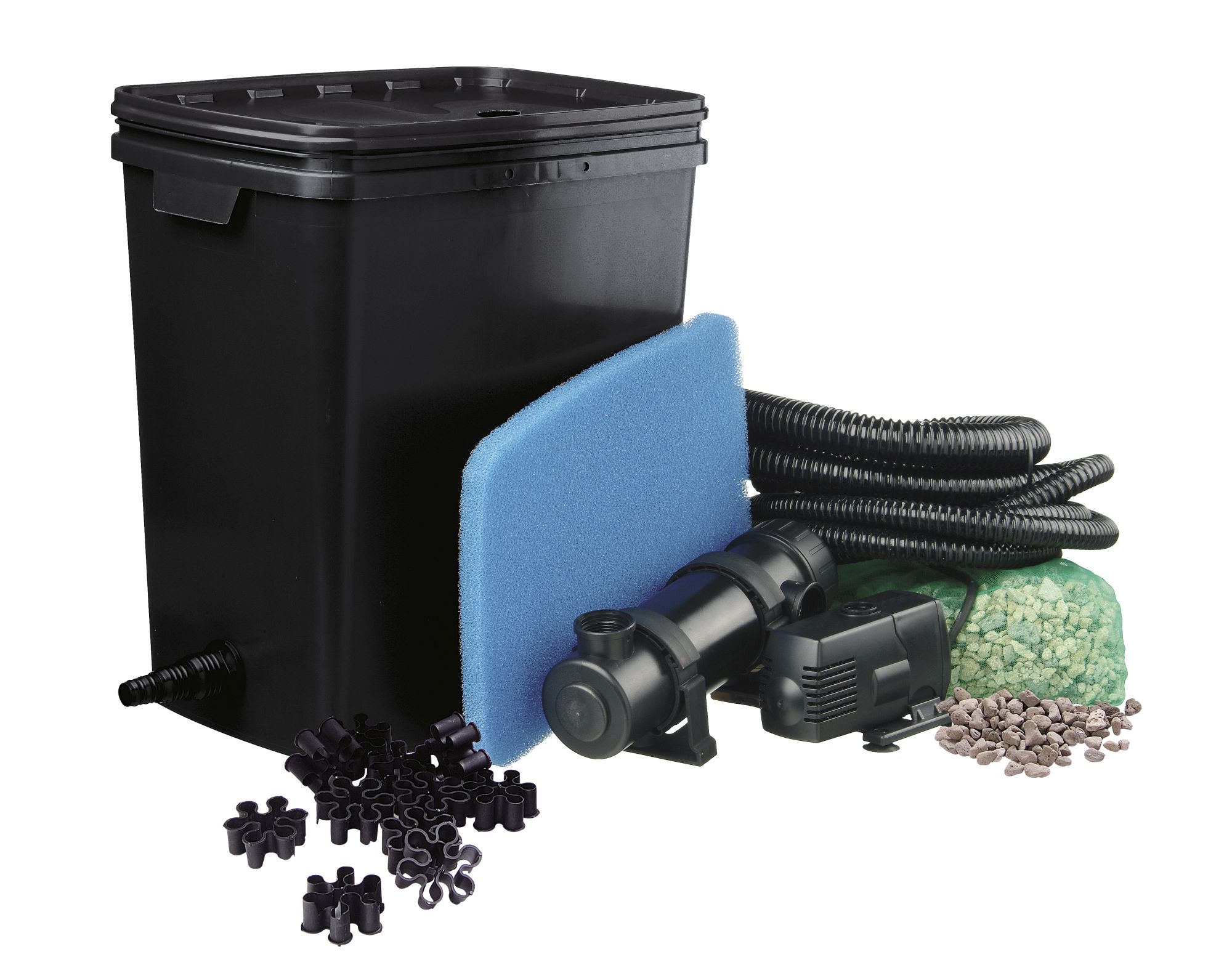 SET FiltraPure:  Filtro Biológico + Accesorios - Modelo 7.000 plus