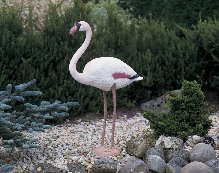 Animal decorativo para estanque - Flamenco - 88 cm.