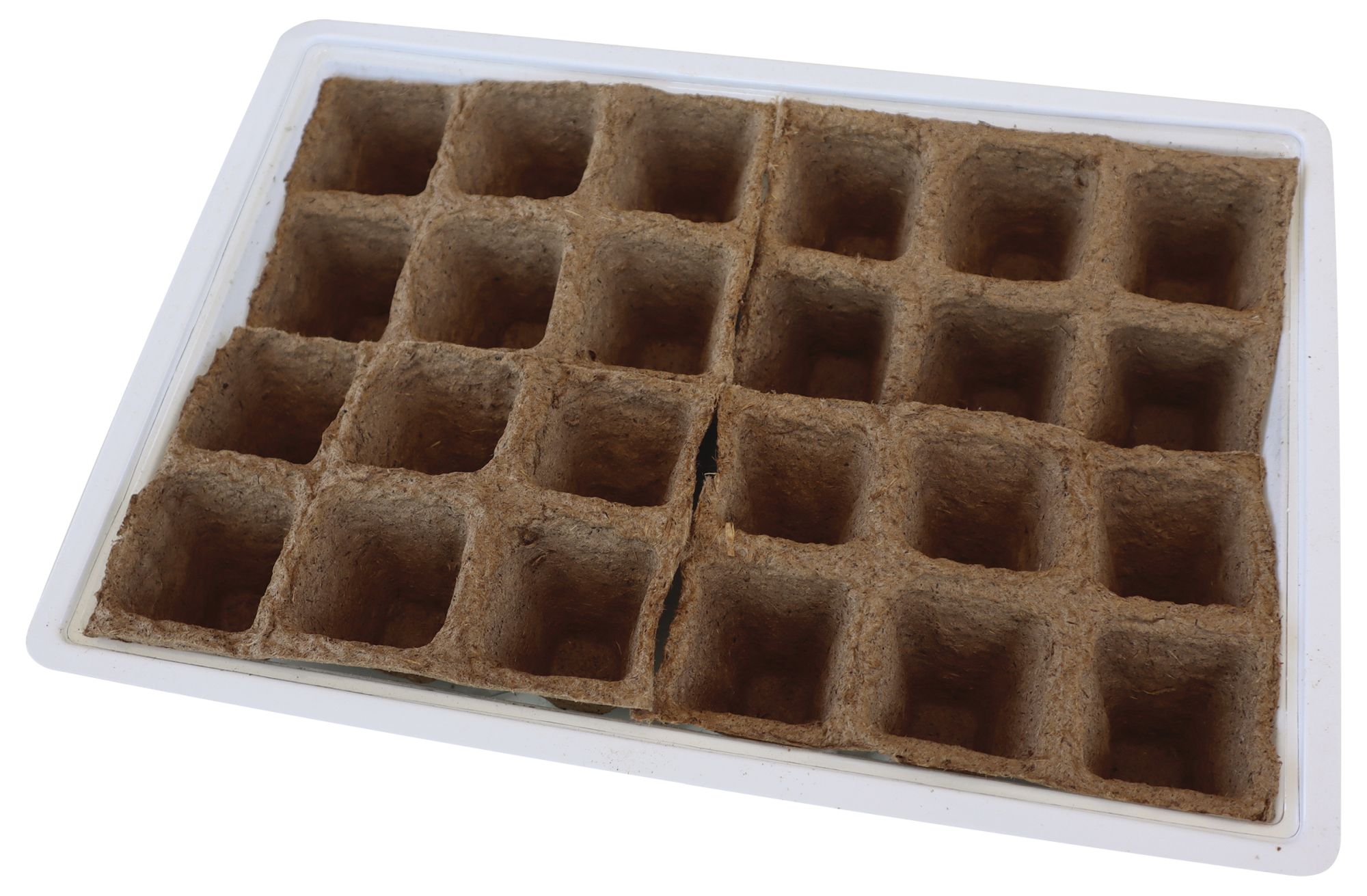 Kit semillero (4 bandejas de turba + base + tapa) - 33 x 23 cm. | B2012