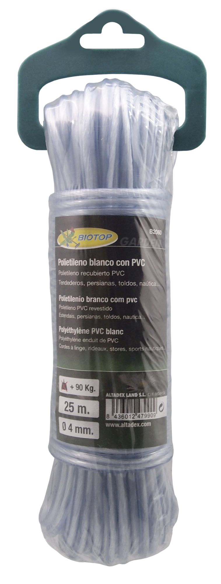 Madeja polietileno recubierto PVC - 25m. - Blanco | B2060