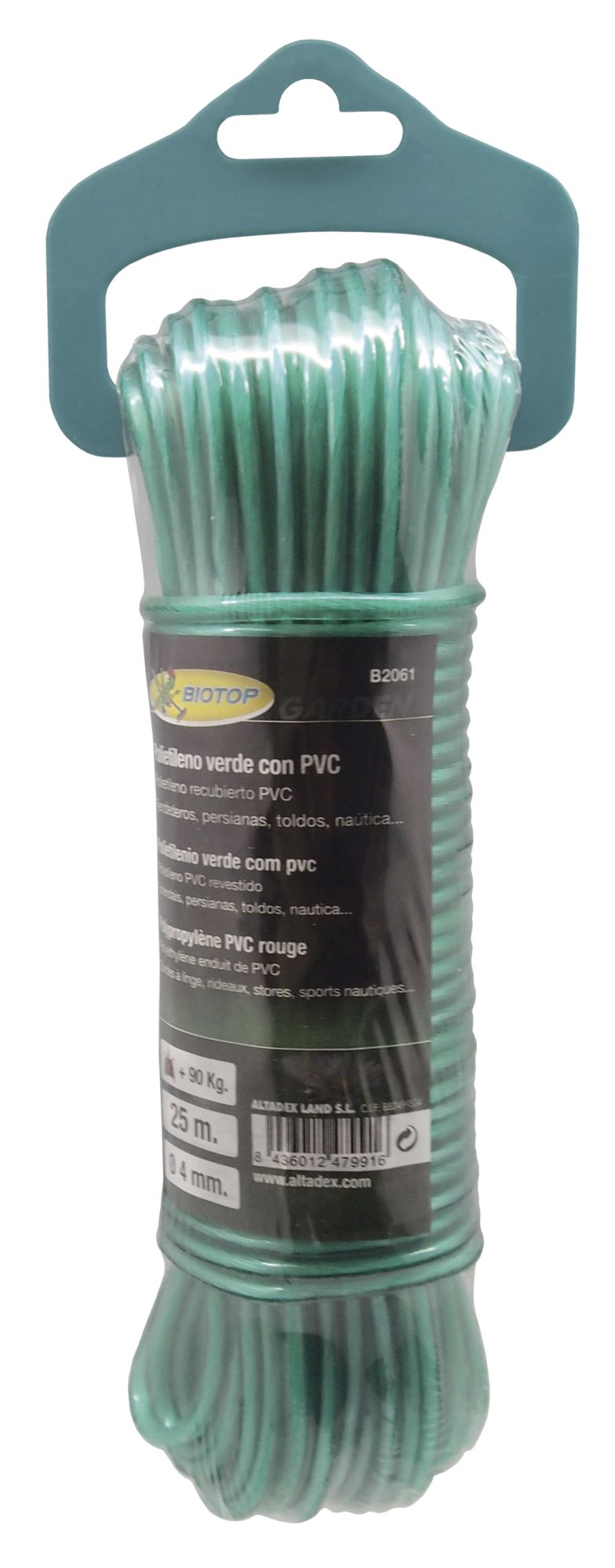 Madeja polietileno recubierto PVC - 25m. - Verde | B2061