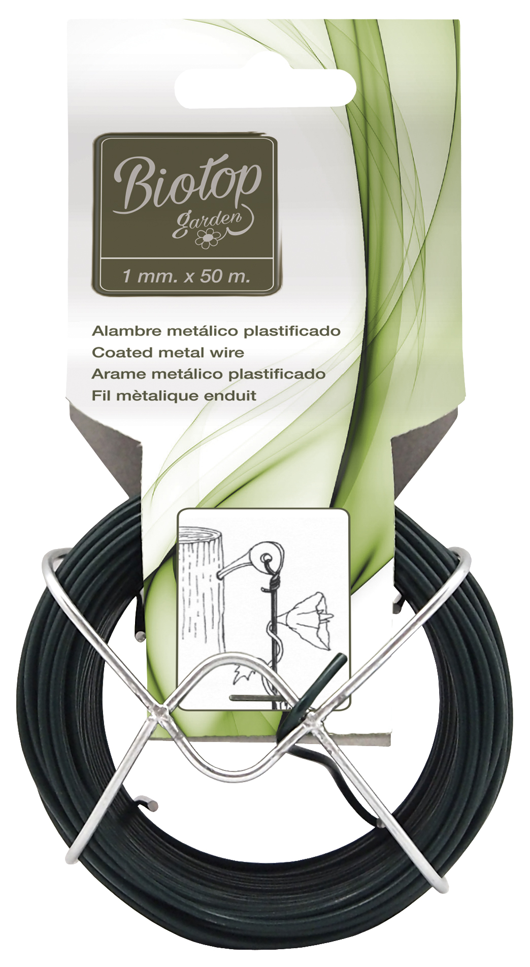 Alambre de hierro plastificado - 50 m. - Ø 1 mm. | B2178