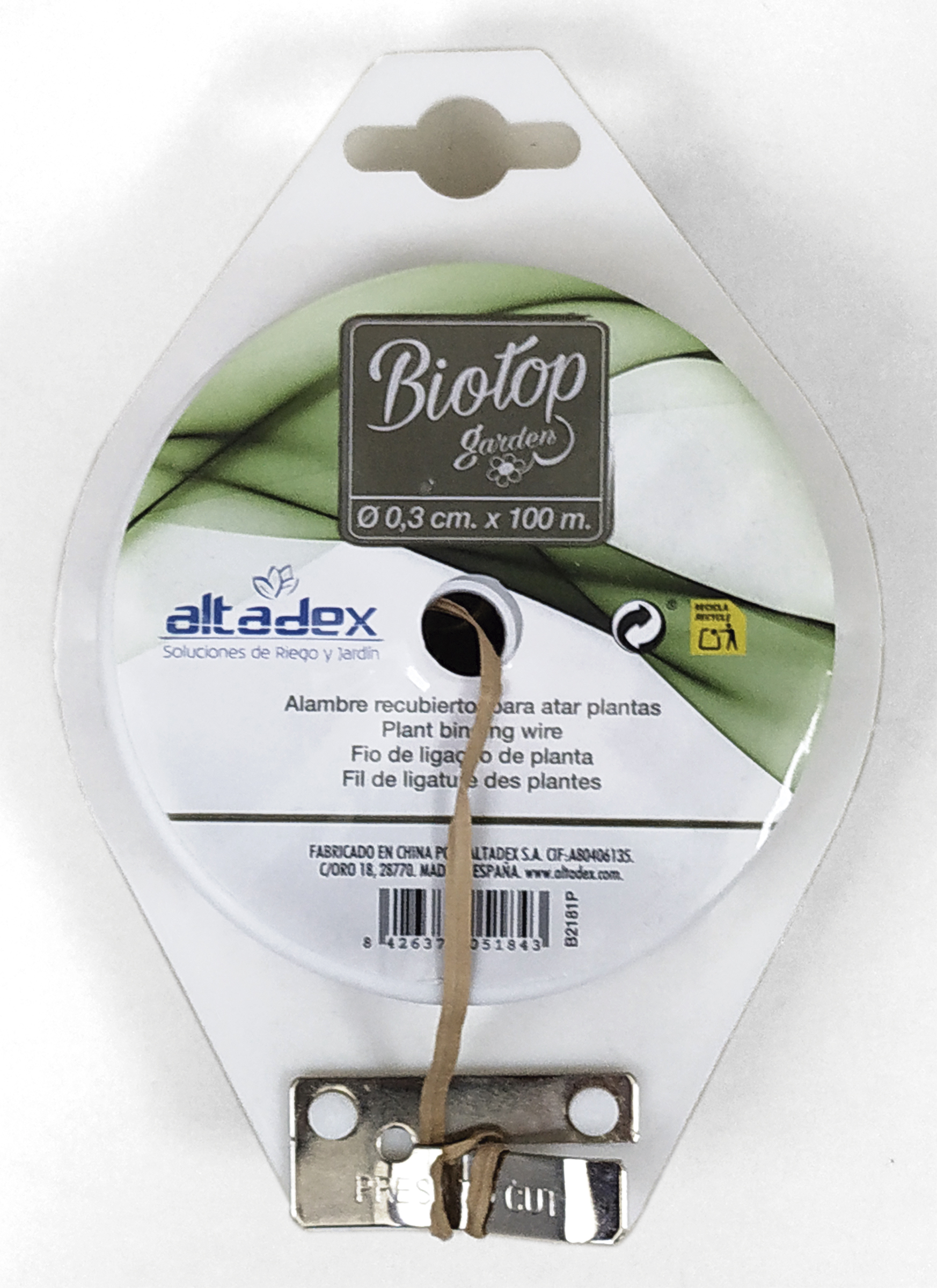Alambre recubierto en papel - 100 m. - Ø 3 mm. | B2181P