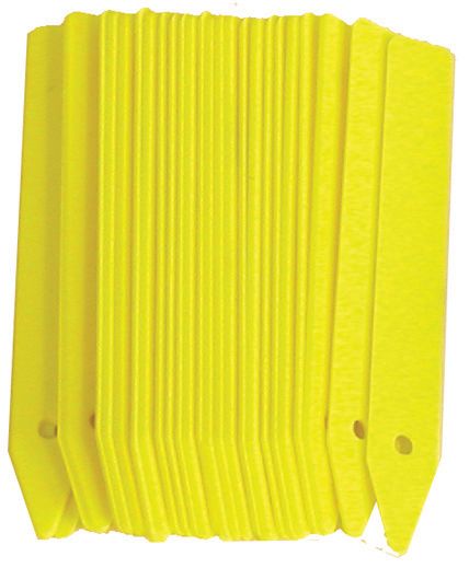Etiquetas picudas de plástico - 10 cm. - Amarillo | B2194