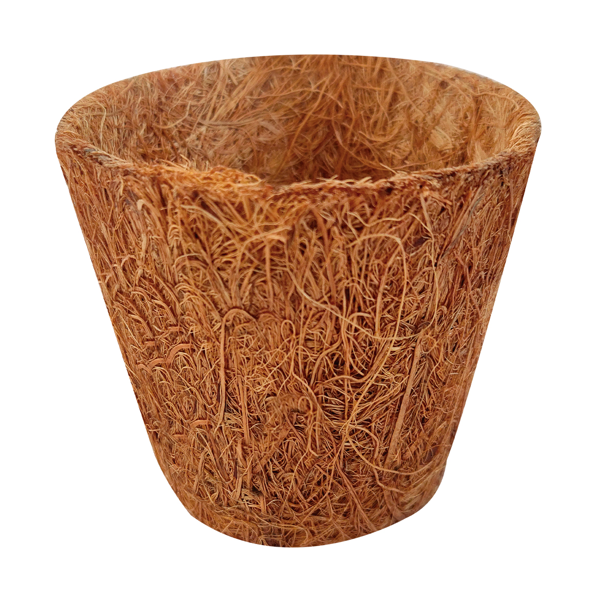 Macetas redondas de fibra de coco - 8 (h) x Ø 8 cm. | B4021
