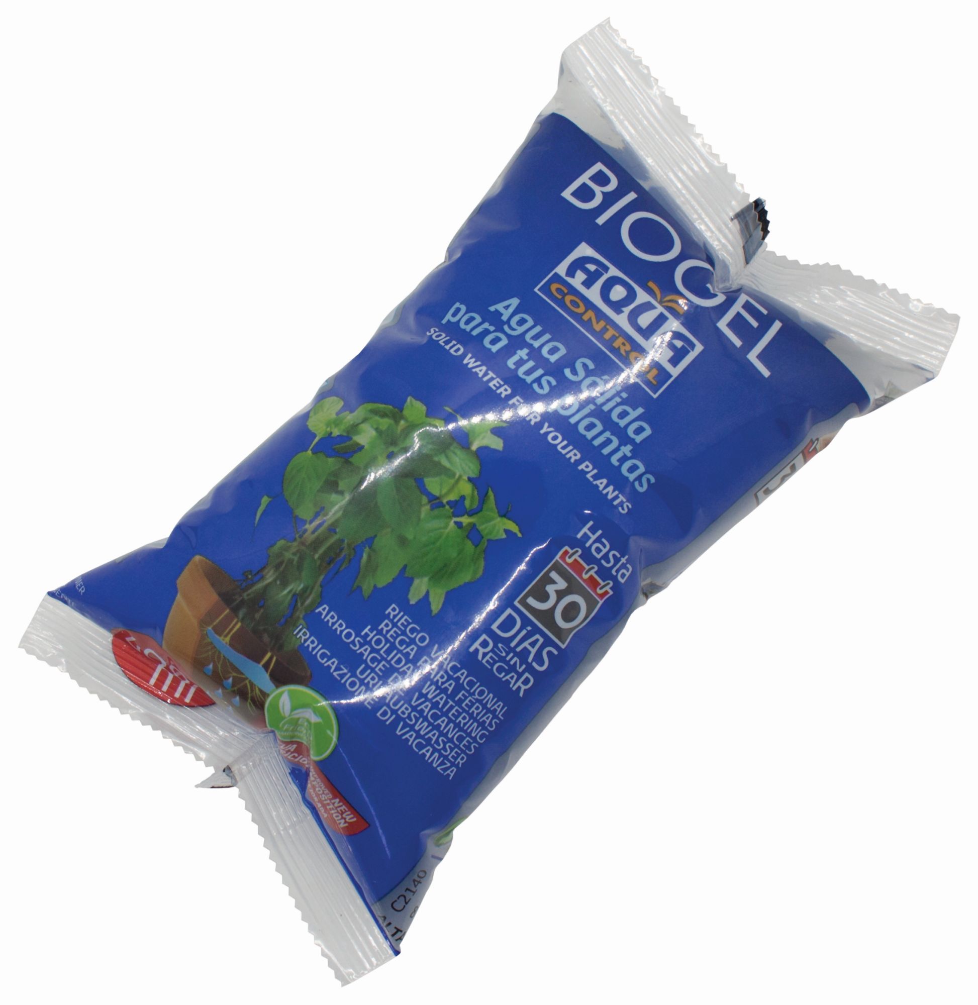 Agua Sólida para Riego en Macetas - Biogel Aqua Control - 400 ml. | C21400