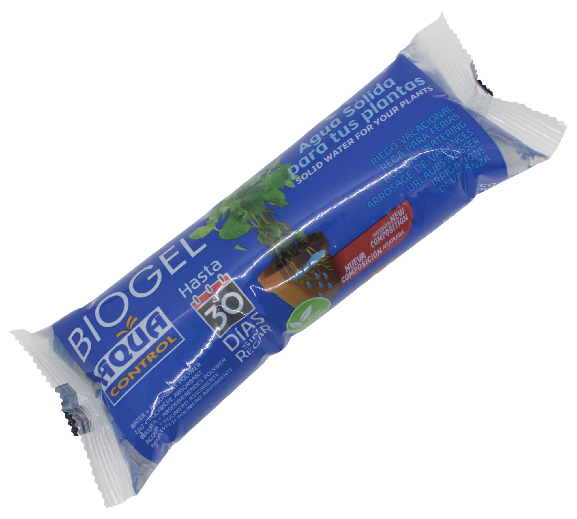 Agua Sólida para Riego en Macetas - Biogel Aqua Control - 200 ml. | C2141