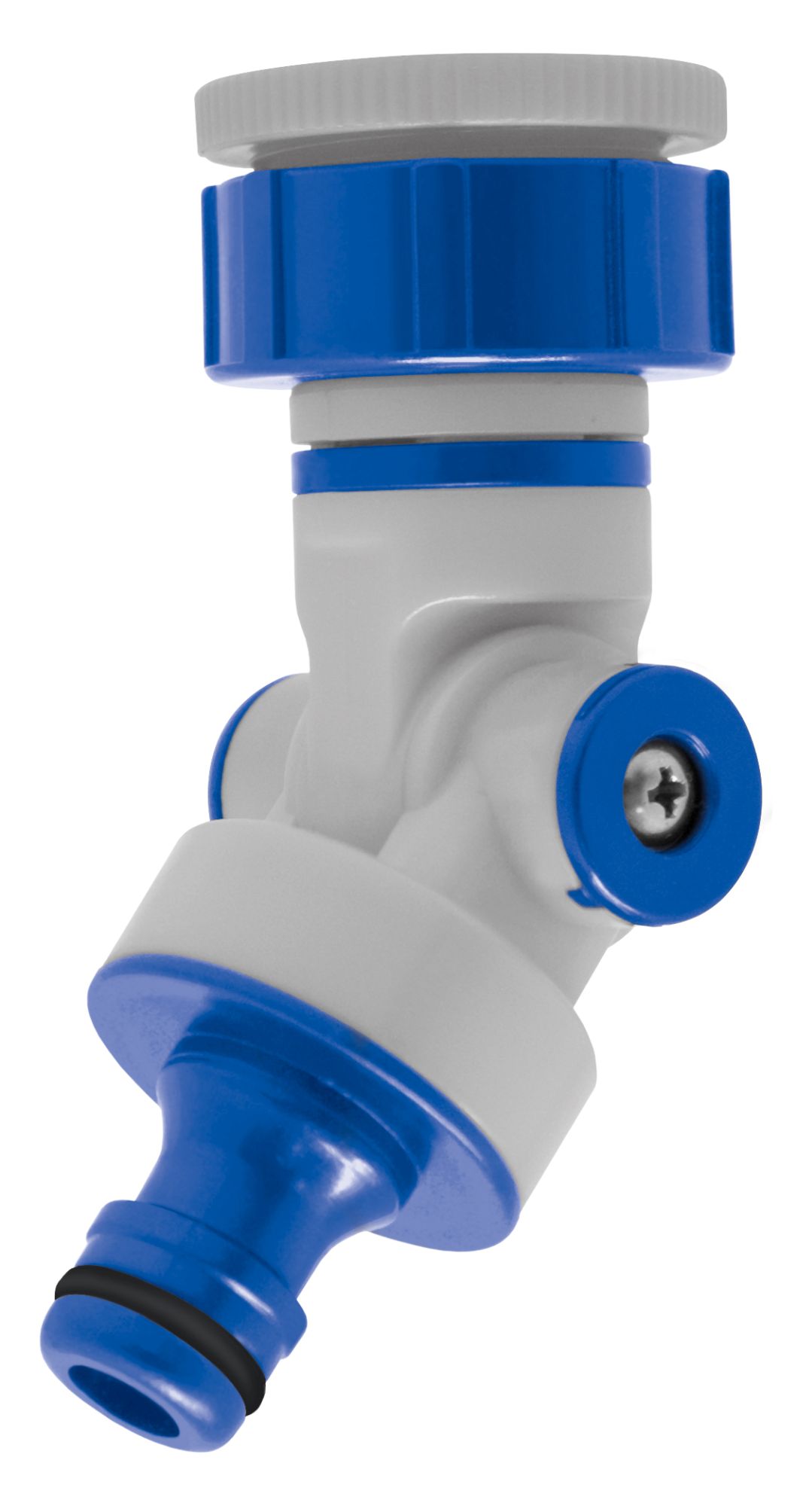 Adaptador de grifo articulado y giratorio 180º + 360º PVC RH 3/4" - RH 1" | C2532