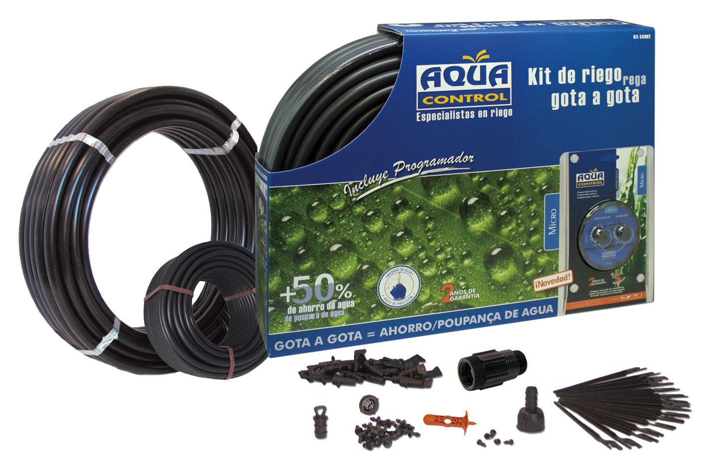 Kit de riego Gota a Gota para Balcones y Terrazas - 25 plantas