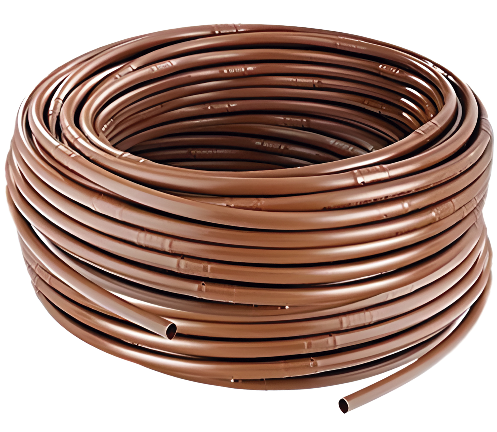 Tubería Ø 16 mm. de polietileno color marrón - 100 m. - goteros integrados cada 33 cm. | C4343