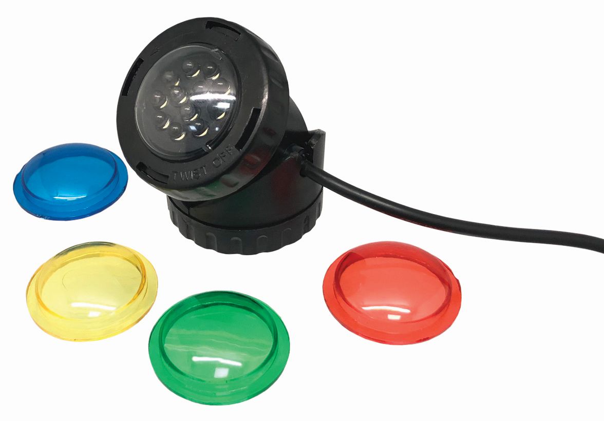 Foco LED sumergible para estanque - modelo PL1LtED 12 LED