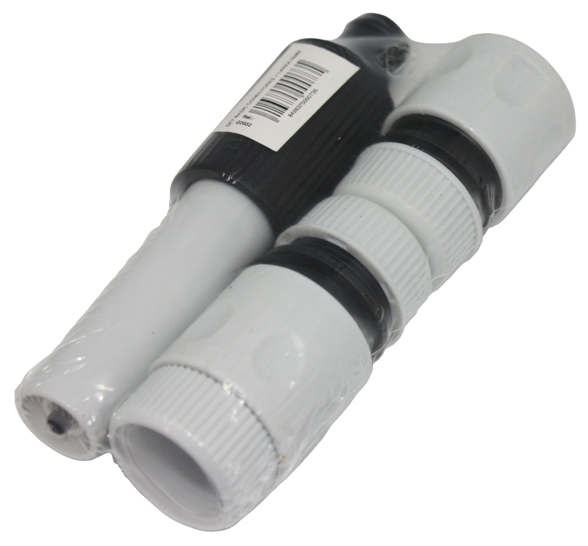 Set de conectadores 15 mm y lanza PVC - Gama "Basic" - Granel | Q2032
