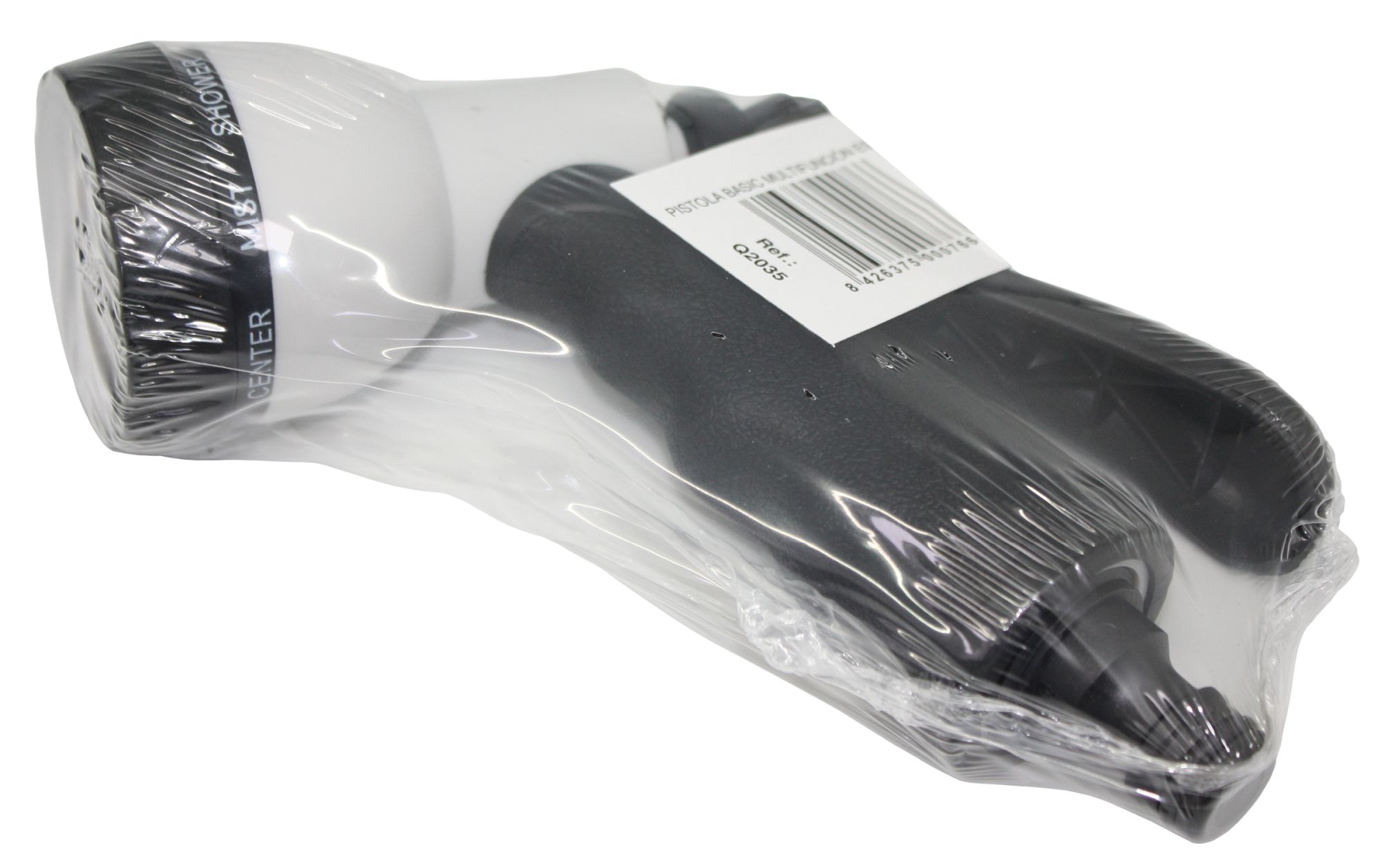 Pistola con 8 formas de riego PVC - Gama "Basic" - Granel | Q2035